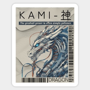 DRAGON KAMI Japanese Cyberpunk Sticker